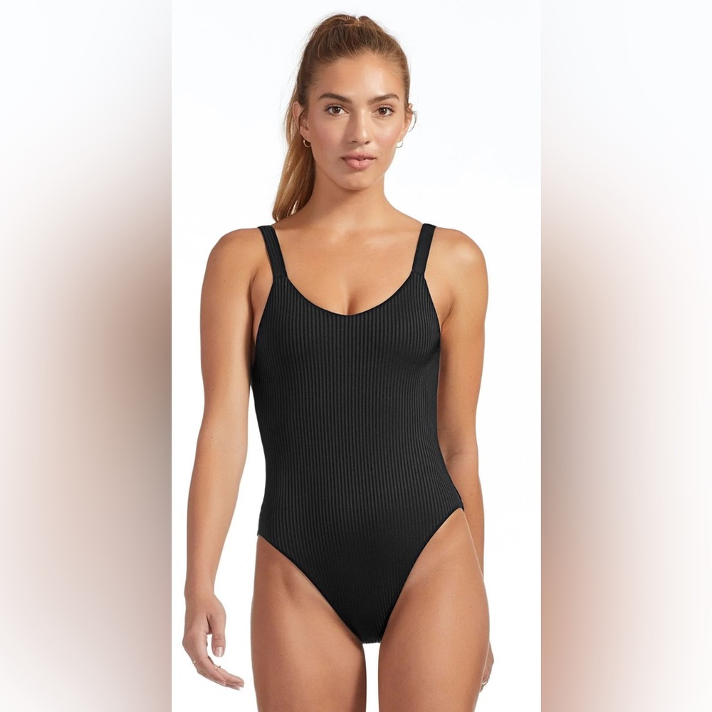 Vitamin A EcoRib Leah Full‎ Coverage One Piece Swimsuit size medium (8)